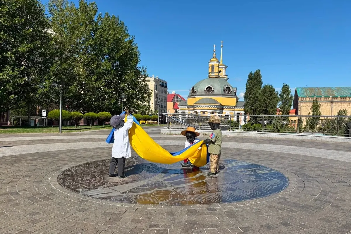 Малюки-засновники Києва зустрічають День Незалежності у вишиванках